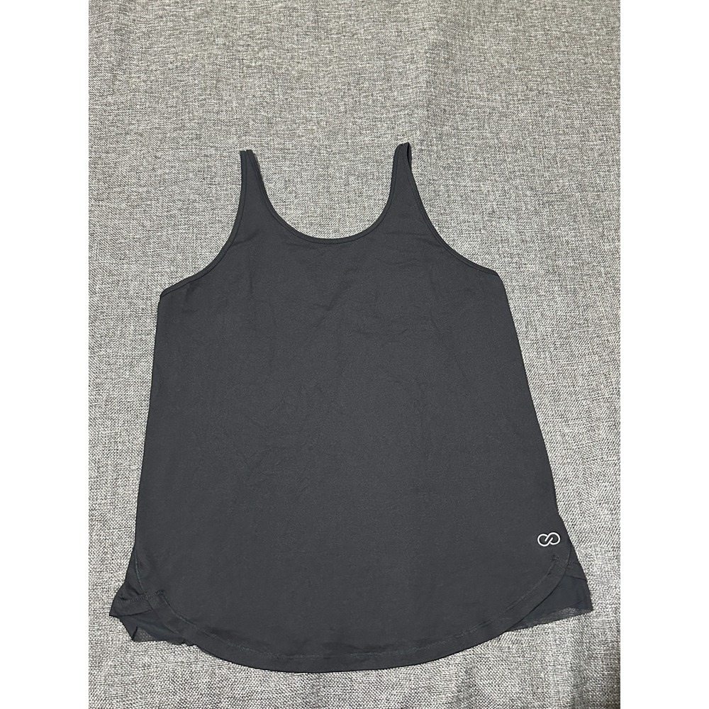 Calia Women's Small Tank Top Black Strappy Back Activewear